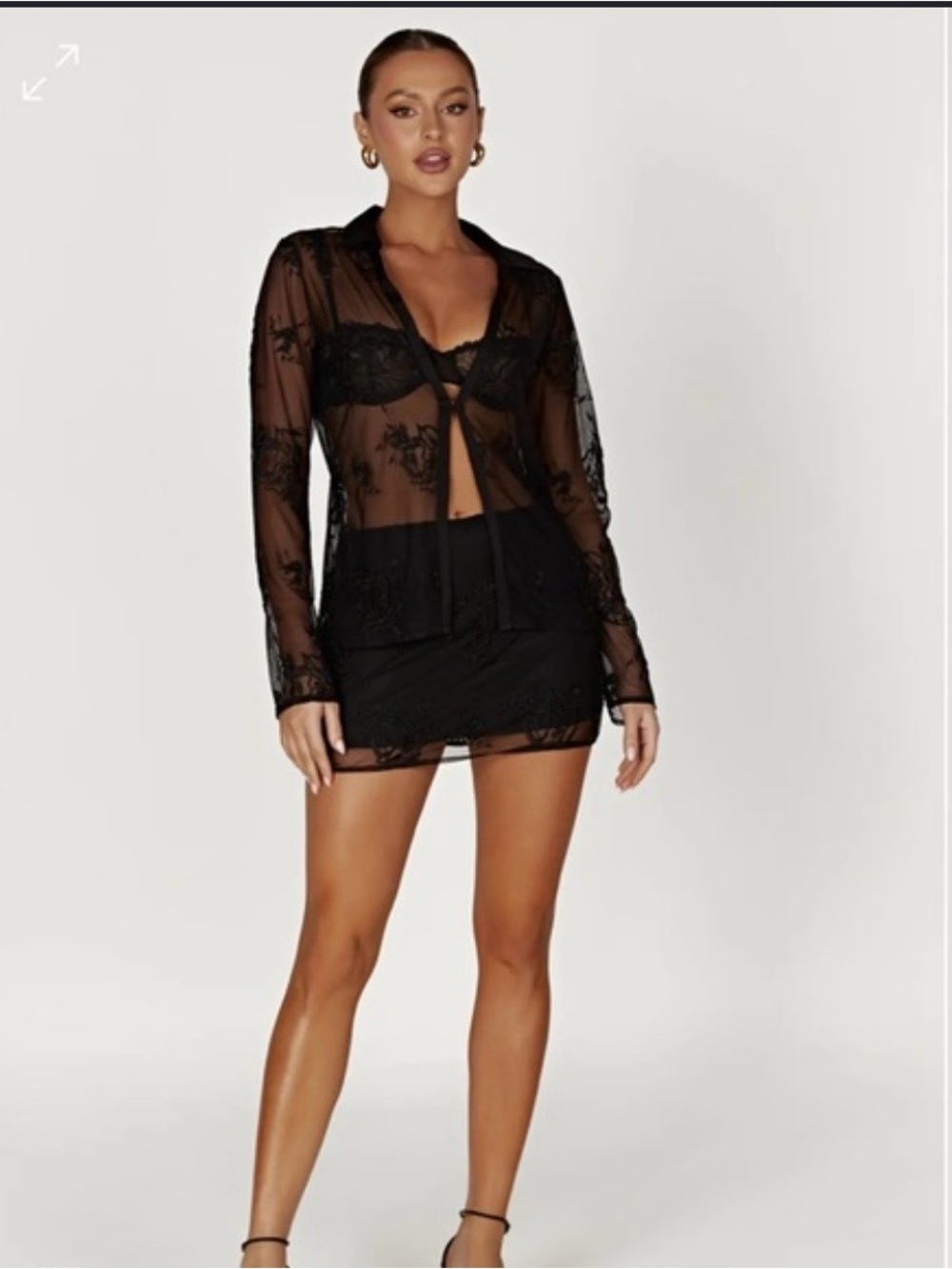 NEW Meshki Vivica Lace Skirt Set